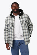 Mobile Warming Technology Jacket Flannel Heated Hoodie Jacket - Grey Heated Clothing - product view 5