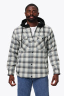 Mobile Warming Technology Jacket Flannel Heated Hoodie Jacket - Grey Heated Clothing