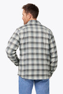 Mobile Warming Technology Jacket Heated Flannel Jacket Men's - Grey Heated Clothing - product view 4