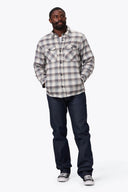 Mobile Warming Technology Jacket Heated Flannel Jacket Men's - Grey Heated Clothing - product view 5