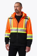 Mobile Warming Technology Hoodie Hi-Vis Zip Front Hoodie CSA / ANSI Men's - Hi-Vis Heated Clothing - product view 1