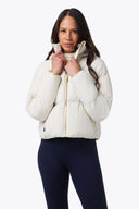 Mobile Warming Technology Jacket Cloud IX Crop Puffer Heated Jacket Women's - Cream Heated Clothing - product view 6