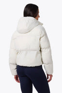 Mobile Warming Technology Jacket Cloud IX Crop Puffer Heated Jacket Women's - Cream Heated Clothing - product view 7