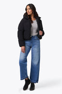 Mobile Warming Technology Jacket Cloud IX Crop Puffer Heated Jacket Women's - Black Heated Clothing - product view 4