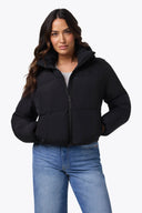 Mobile Warming Technology Jacket Cloud IX Crop Puffer Heated Jacket Women's - Black Heated Clothing - product view 1