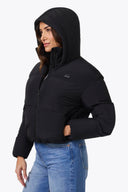 Mobile Warming Technology Jacket Cloud IX Crop Puffer Heated Jacket Women's - Black Heated Clothing - product view 8