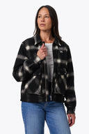 Mobile Warming Technology Jacket Kodiak Plaid Heated Jacket Women's - Black/White Heated Clothing - product view 5