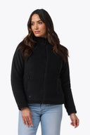 Mobile Warming Technology Jacket Trek 2.0 Fleece Jacket Women's - Black Heated Clothing - product view 6