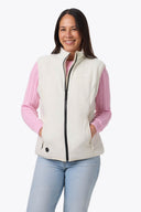 Mobile Warming Technology Vest Trek 2.0 Fleece Vest Women's - Cream Heated Clothing - product view 6