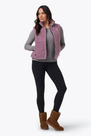 Mobile Warming Technology Vest Upland High-Pile Vest Women's - Purple Heated Clothing - product view 4