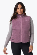 Mobile Warming Technology Vest Upland High-Pile Vest Women's - Purple Heated Clothing - product view 5