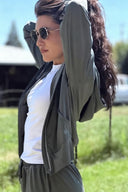 Fieldsheer Hoodie Women's Everyday Athletic Hoodie - Sage Heated Clothing - product view 6