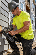 Mobile Cooling Technology Shirt Men's Cooling Hi-Vis Short Sleeve Crew on worksite - product view 3